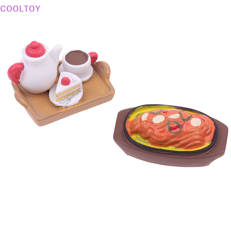 Cooltoy 1 Khay Đựng Bánh Cà Phê mini Trang Trí Nhà Búp Bê