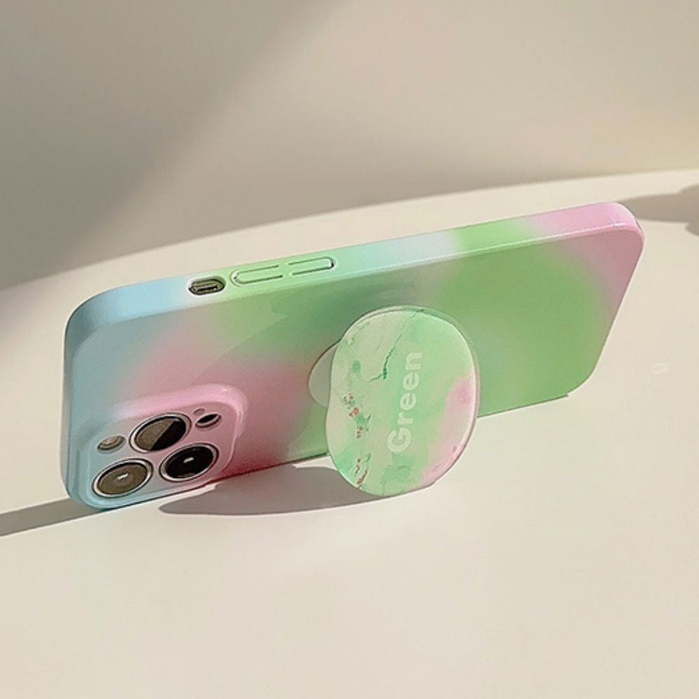 Ốp Điện Thoại TPU Mềm Chống Sốc Có Giá Đỡ Tròn Cho IPhone 11 14 13 12 Pro Max XR XS Max 7 8 Plus SE