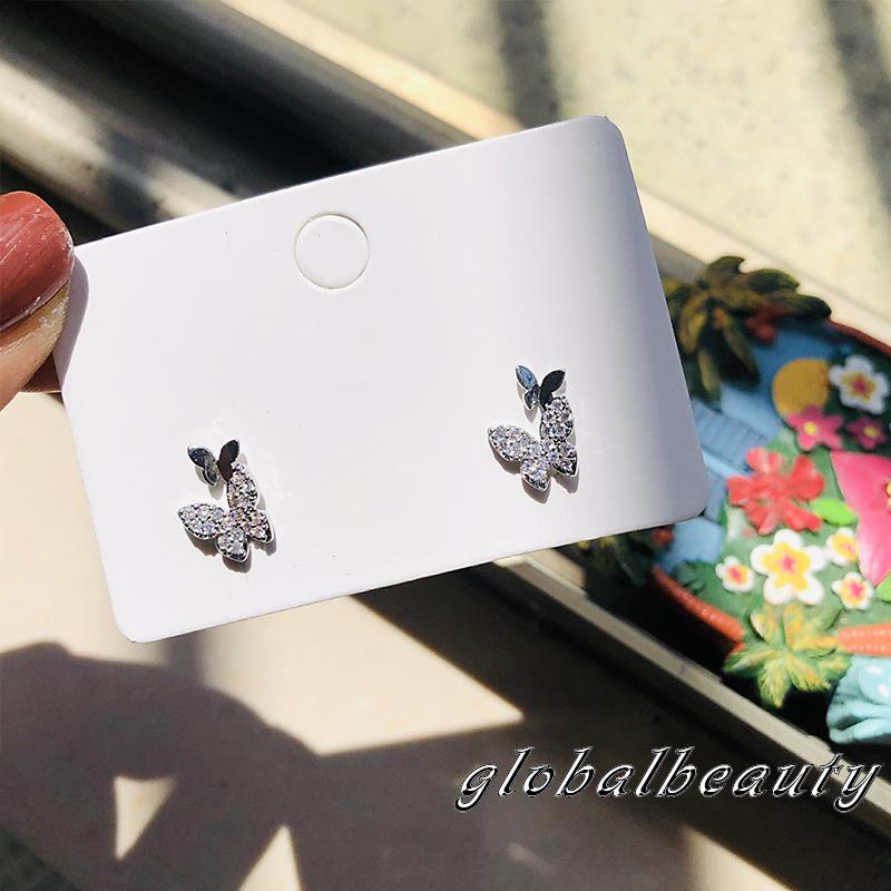 Bông Tai Hình Học Đính Kim Cương Lấp Lánh Sáng Tạo Dành Cho Nữ