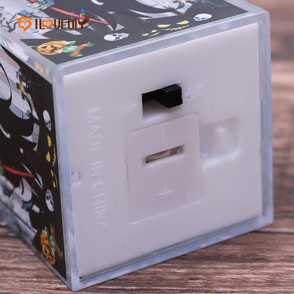 Đèn LED Hình Đầu Lâu Bí Ngô / Ngọn Lửa Cỡ Nhỏ Độc Đáo Trang Trí Tiệc Halloween