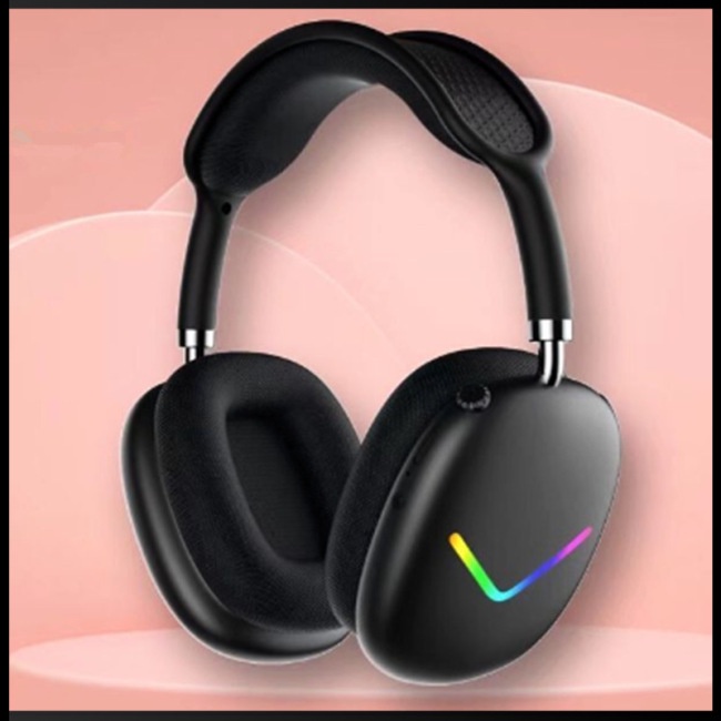 Tai Nghe Chụp Đầu Zevaret Bluetooth Không Dây Chống Ồn Có Đèn Led Dạ Quang Cho Điện Thoại / Máy Tính