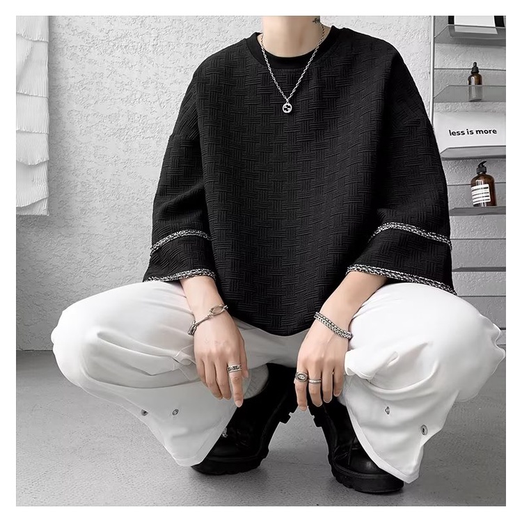 Áo Thun Tay Ngắn Chất Liệu Lụa Lạnh Thời Trang Mùa Hè Cho Nam