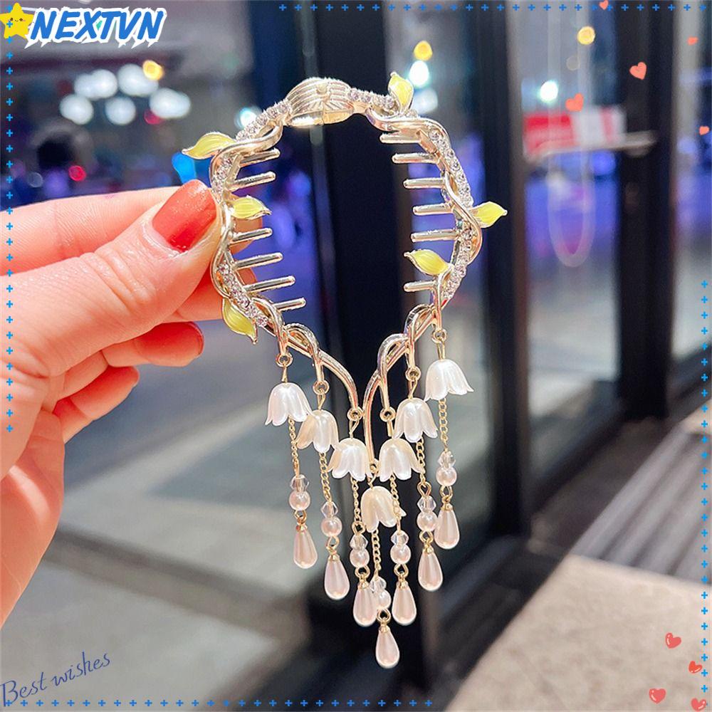 Kẹp Tóc Kim Loại Thiết Kế Thanh Lịch Thời Trang|Kẹp Tóc Đính Đá Lấp Lánh