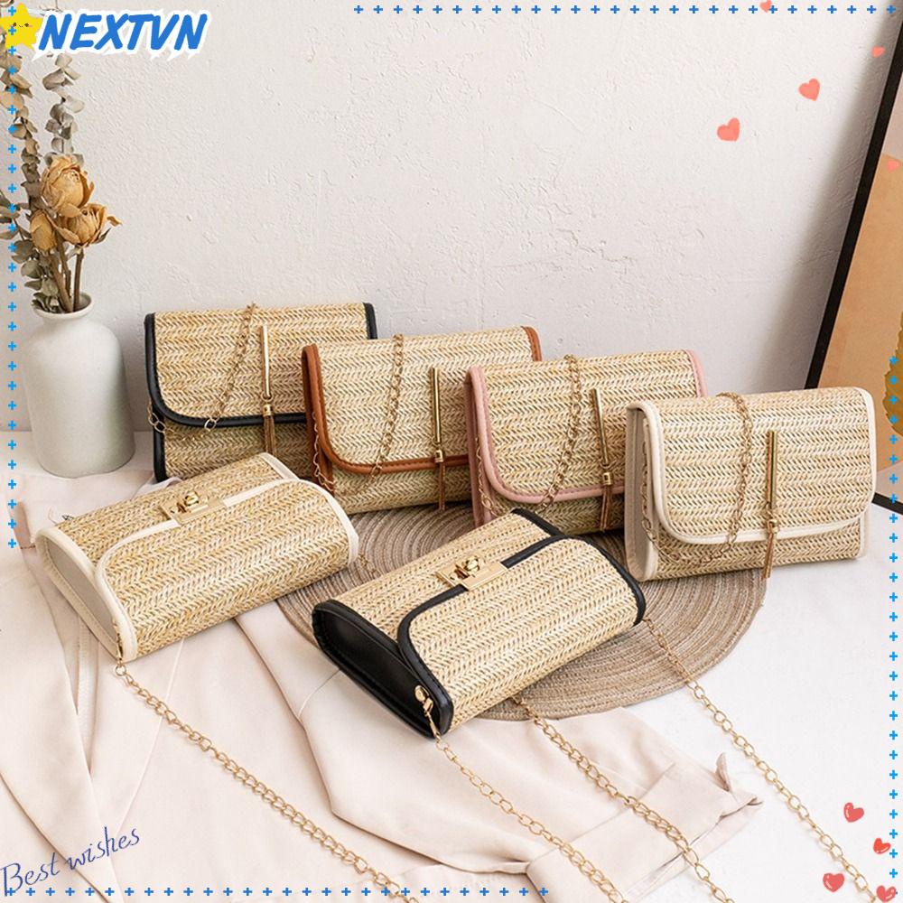 Túi Xách Đan Rơm Thời Trang Mùa Hè Cho Nữ