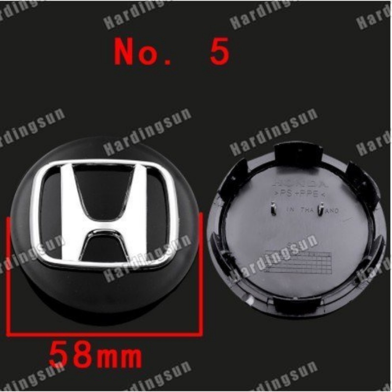 1 Nắp Logo Trang Trí Vành Bánh Xe Hơi Honda 58mm 62MM 69MM