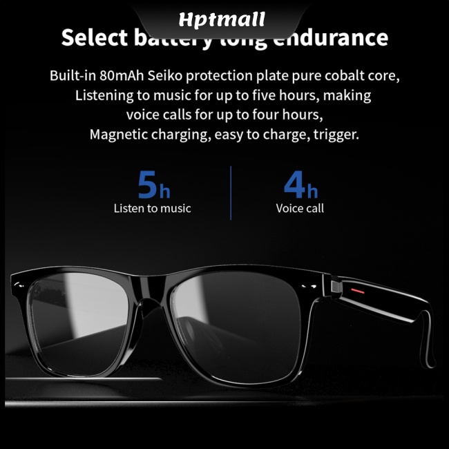 Kính Mát Thông Minh E13 Kết Nối Bluetooth 5.0 Phong Cách Thể Thao