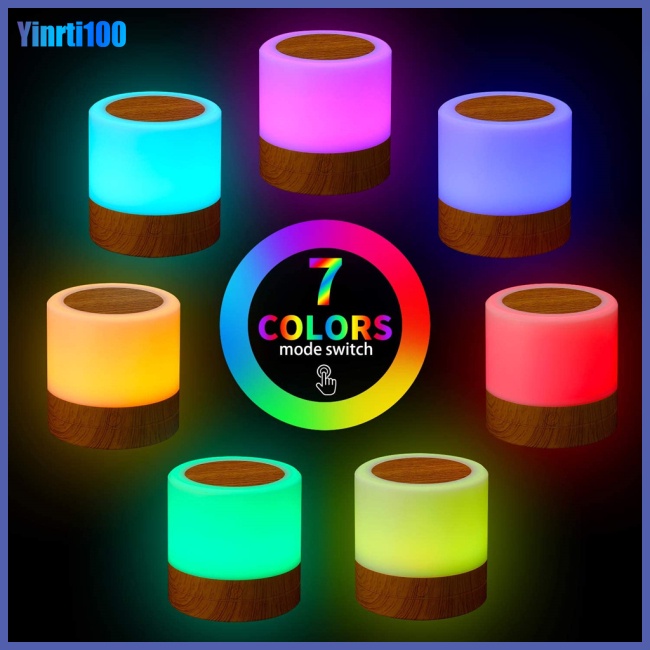 Đèn Ngủ Rgb Nhiều Màu Sắc Có Điều Khiển Từ Xa Tiện Dụng