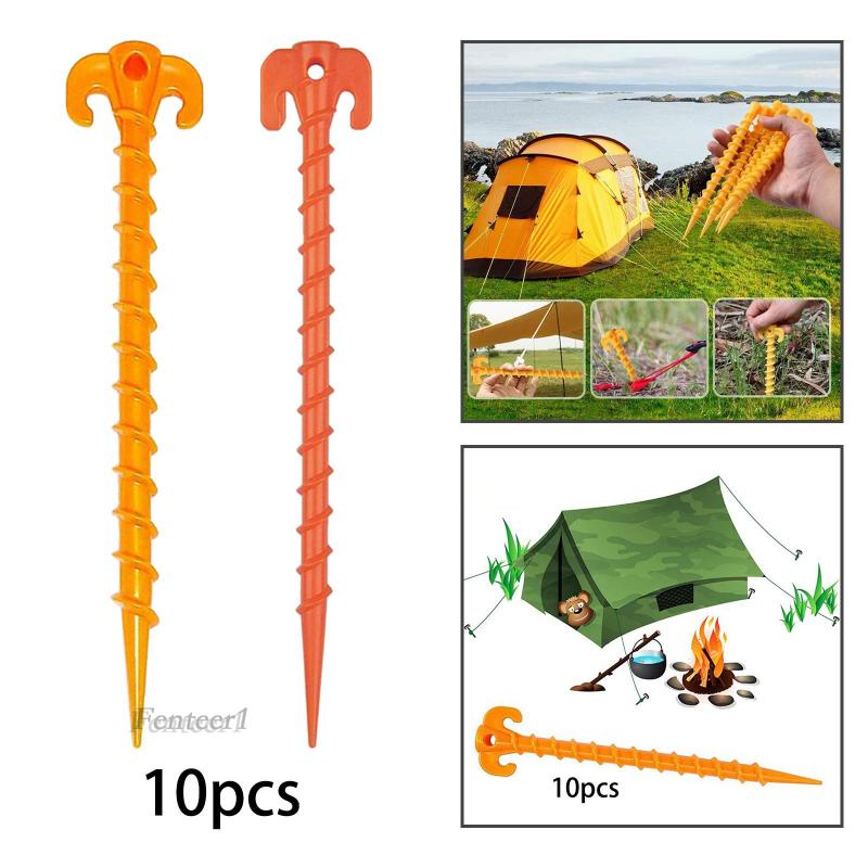 [Fenteer1] Set 10 Cọc Dựng Lều Cắm Trại Bãi Biển Siêu Nhẹ