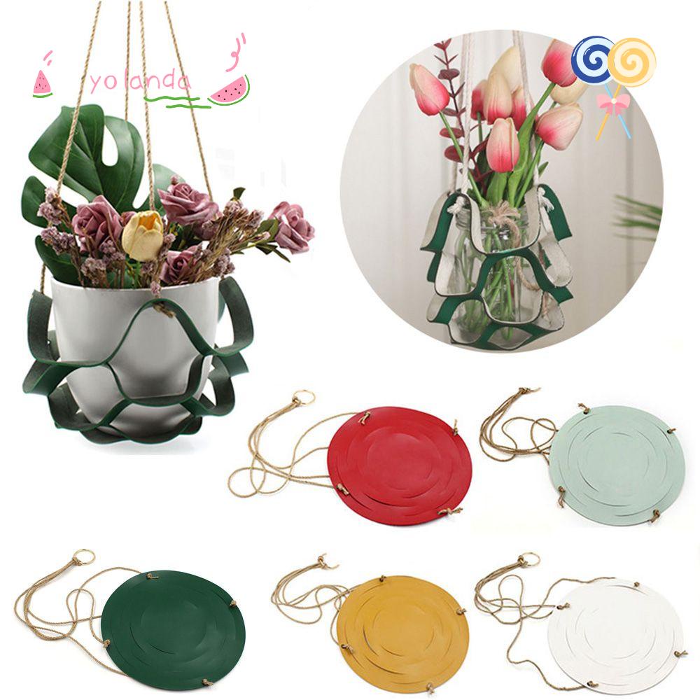 Giá Đỡ Chậu Hoa Bằng Da PU Dùng Trang Trí Trong Nhà