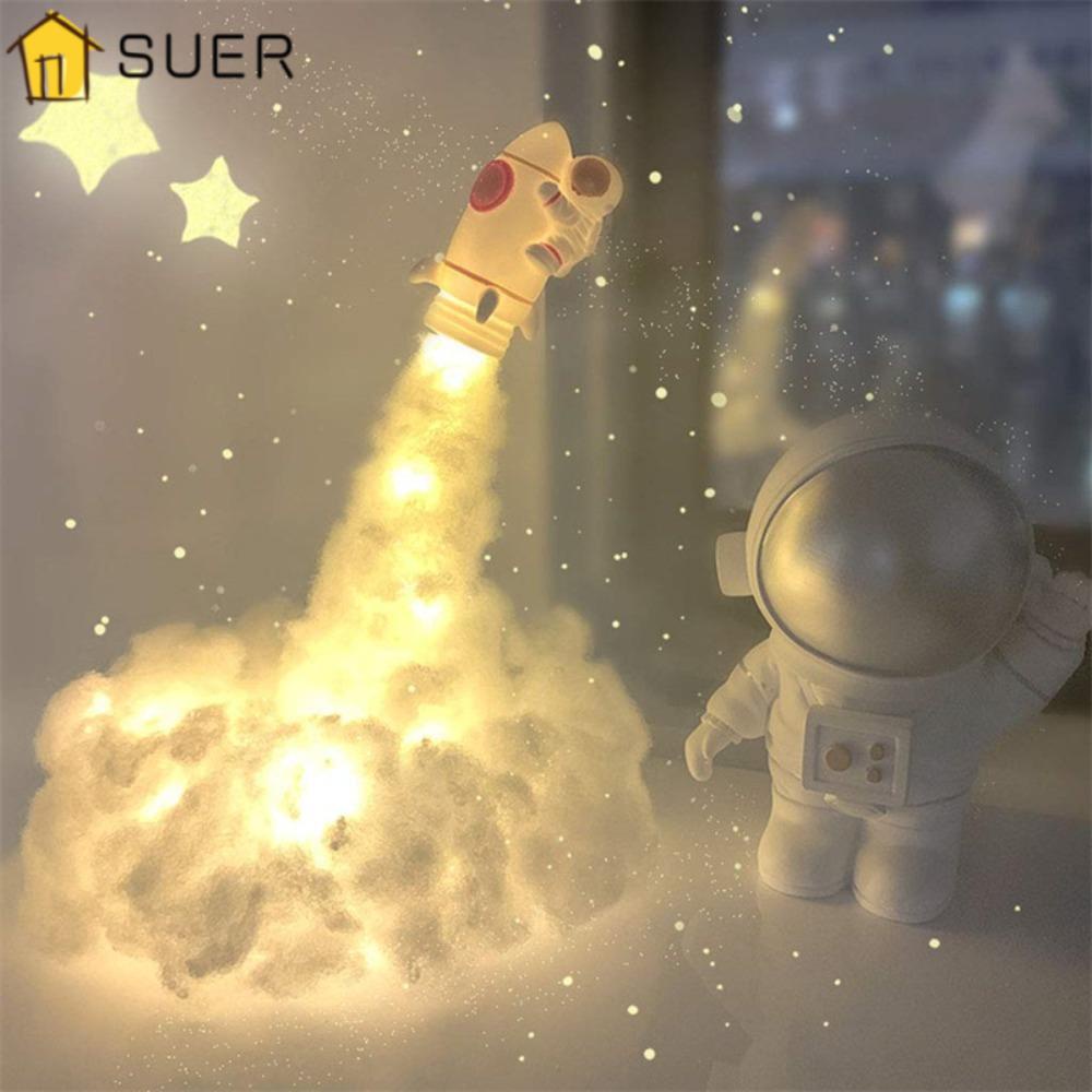 Đèn SUENIN Hình Tên Lửa 3D Nhiều Màu Sắc Trang Trí Nhà Cửa