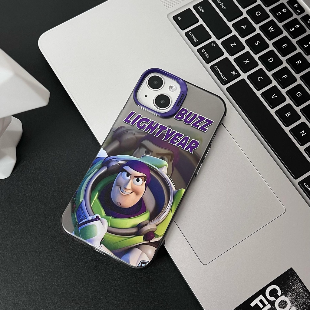 Ốp Điện Thoại TPU Mềm Trong Suốt Mạ Điện Họa Tiết Hoạt Hình Toy Story Cho iPhone 14 13 12 11 Pro Max