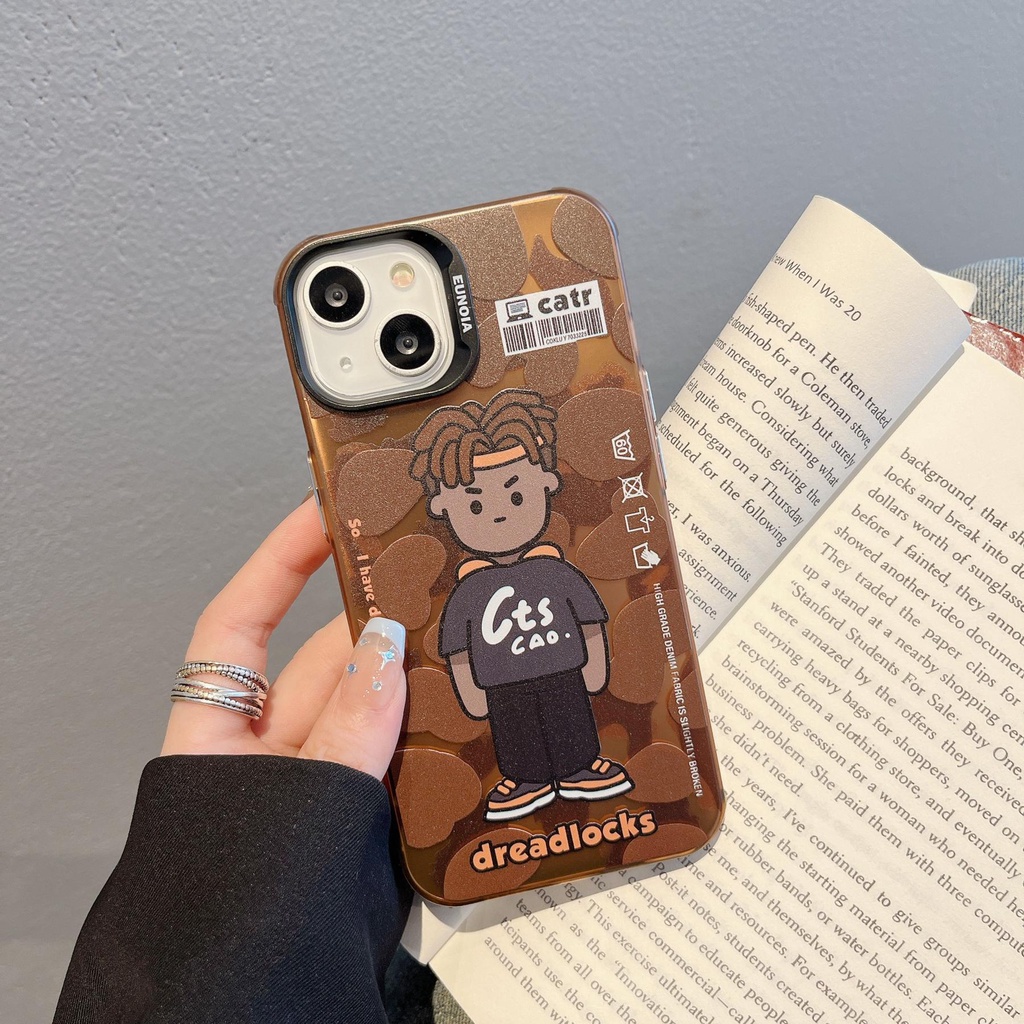 Ốp Điện Thoại Tpu Dẻo Trong Suốt Họa Tiết Hoạt Hình Màu Bạc Thời Trang Chống Sốc Cho iPhone 14 13 12 11 Pro Max