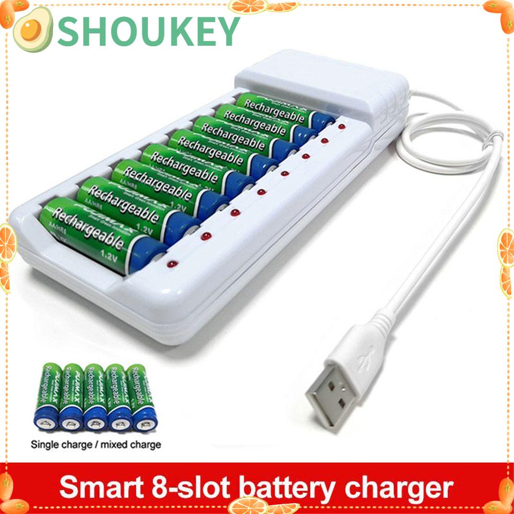 Đế Sạc Pin AA / AAA / Ni-MH Có Đèn LED Hiển Thị Tiện Dụng