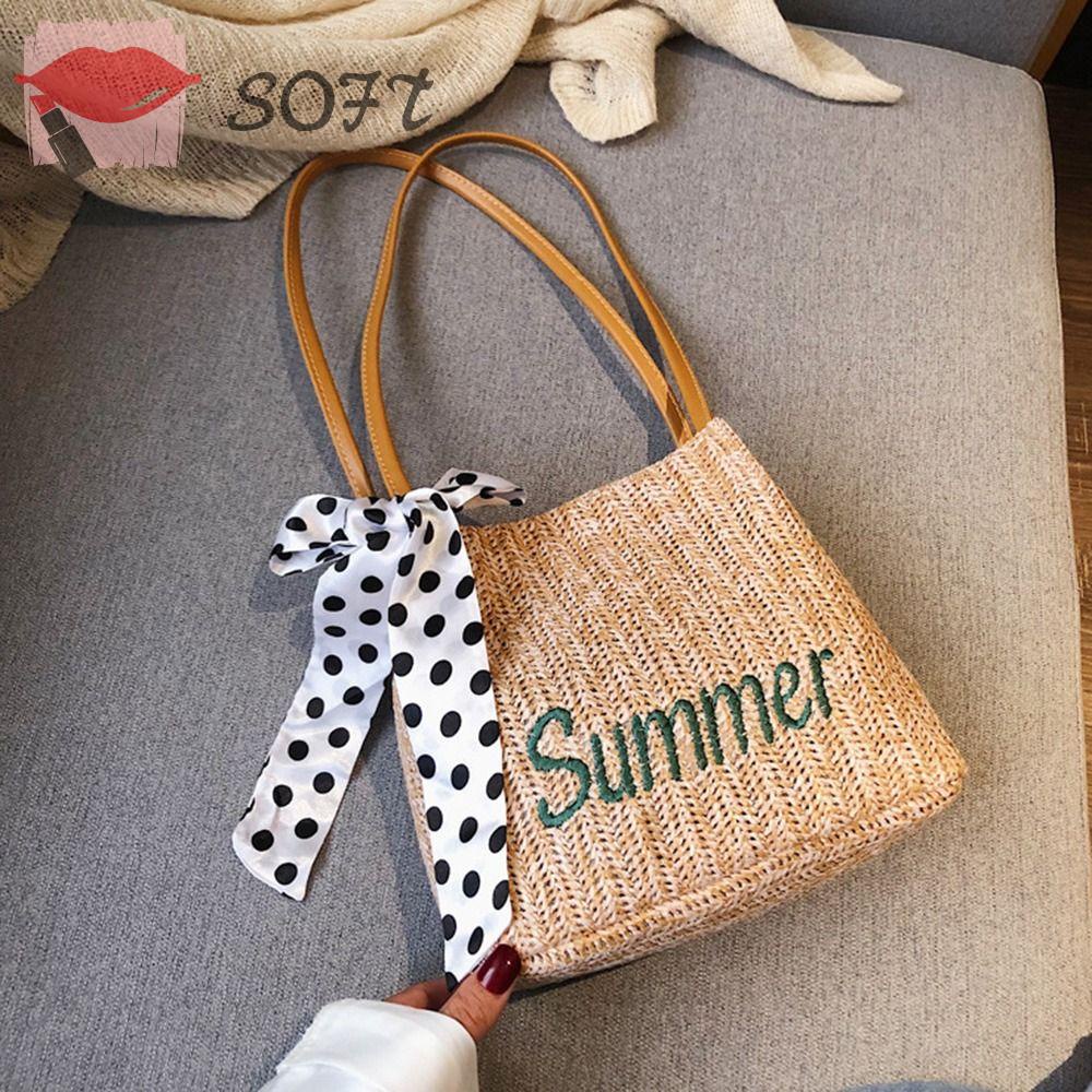 Túi Đeo Chéo Bằng Cói Hình Tròn Thời Trang Dành Cho Nữ
