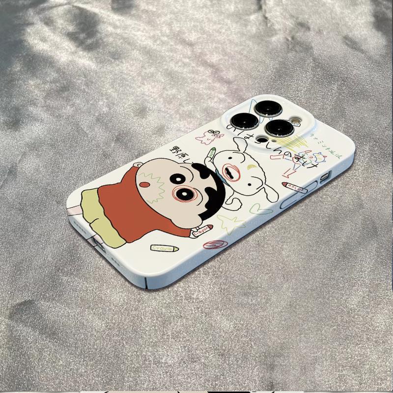 Ốp Điện Thoại Mềm Chống Sốc In Hình Shin-Chan Cho Iphone 6In Plus 11 max 13 14 Pro 78 12 S9AA