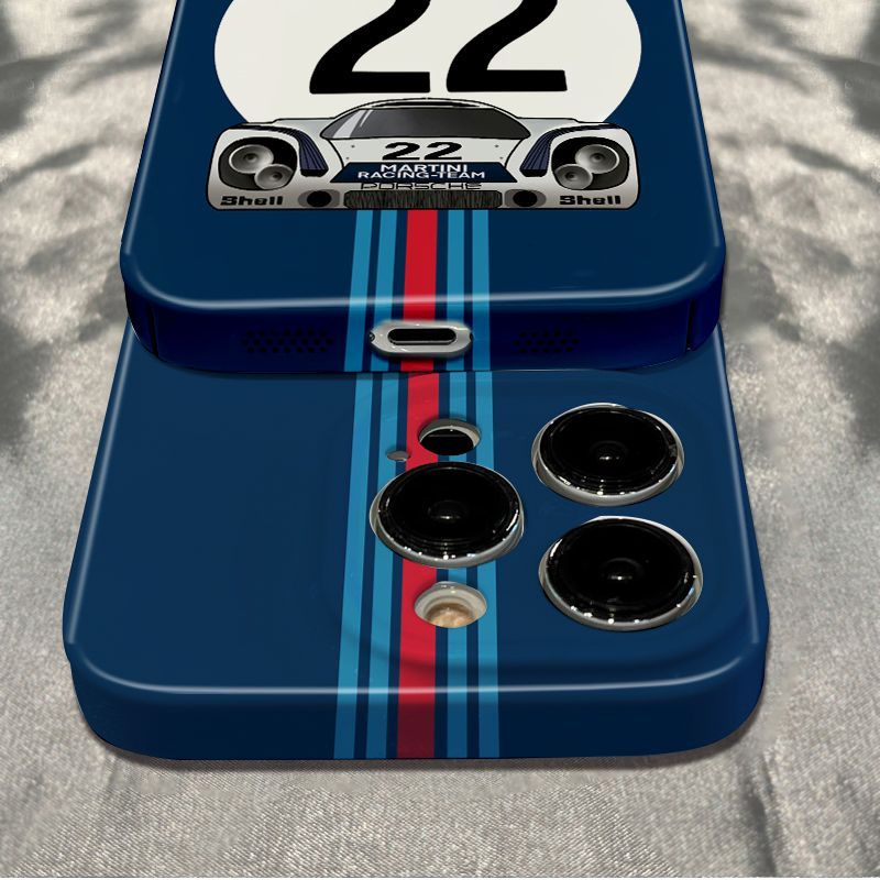 Ốp Điện Thoại Porsche Chống Sốc Màu Xanh Dương Đơn Giản Cho Apple iPhone Max121114Vỏ Pro78 136ins 4KBS