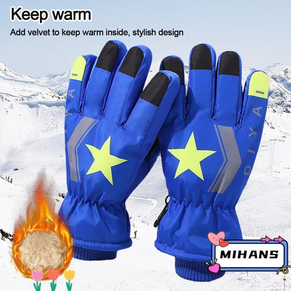 Găng Tay Dày Giữ Ấm Thời Trang Trượt Tuyết Cho Trẻ Em