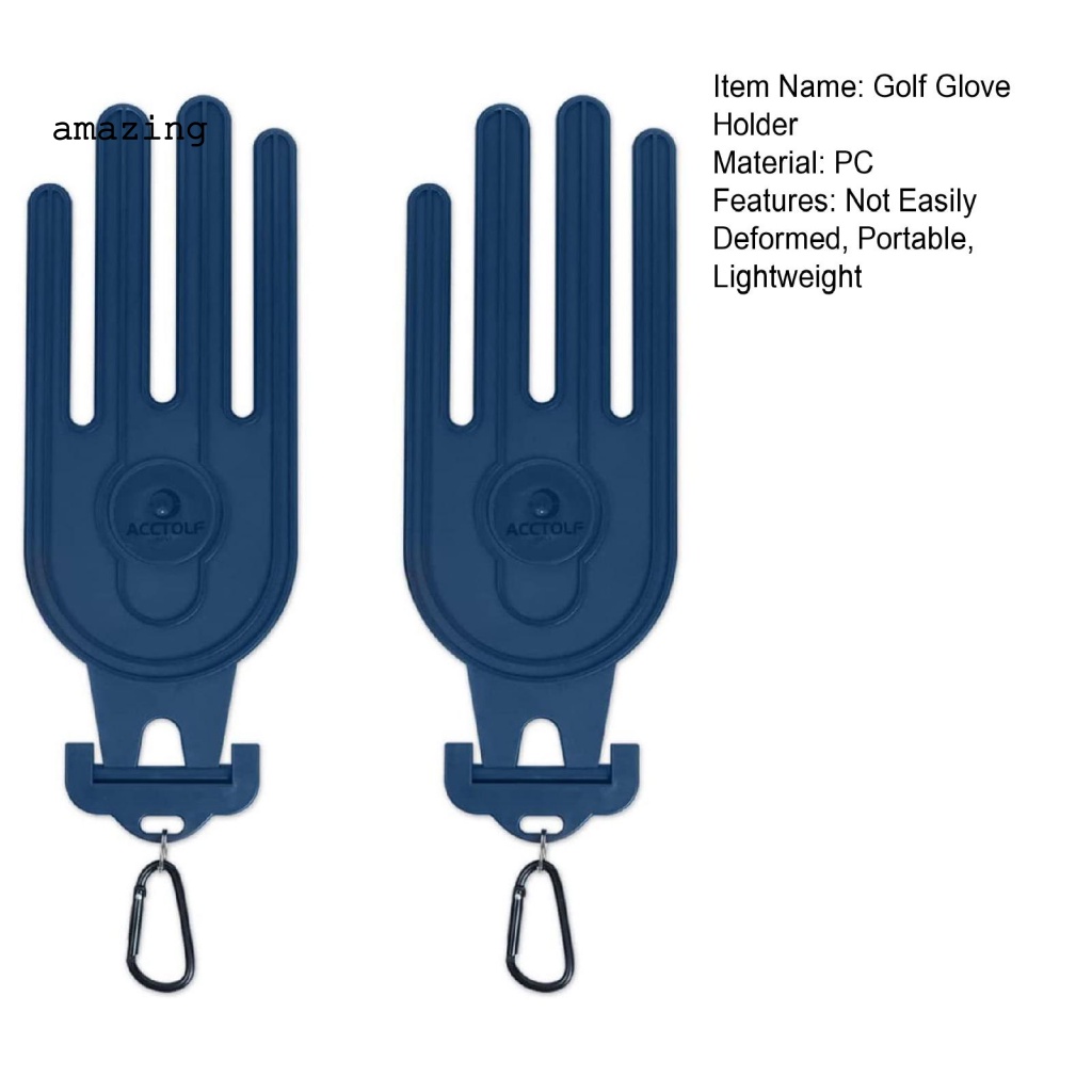 Bộ 2 Kẹp Giữ Găng Tay Đánh Golf Kèm Móc Di Động Tiện Dụng