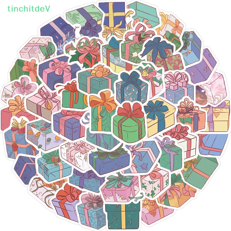 Bộ 50 Miếng Dán Họa Tiết Hoạt Hình Dễ Thương Trang Trí Sổ Tay / Guitar