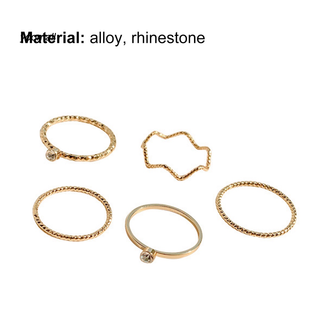 Bộ 5 / 3 Nhẫn Đeo Ngón Tay Chống Mòn Thời Trang Dành Cho Nữ