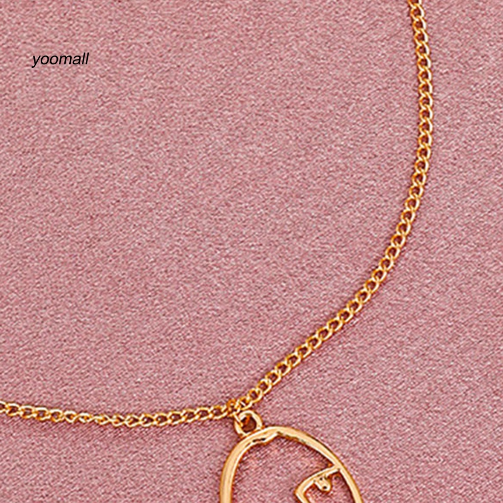 Vòng cổ Mặt Hình Khuôn Mặt Trừu Tượng Năm Mới