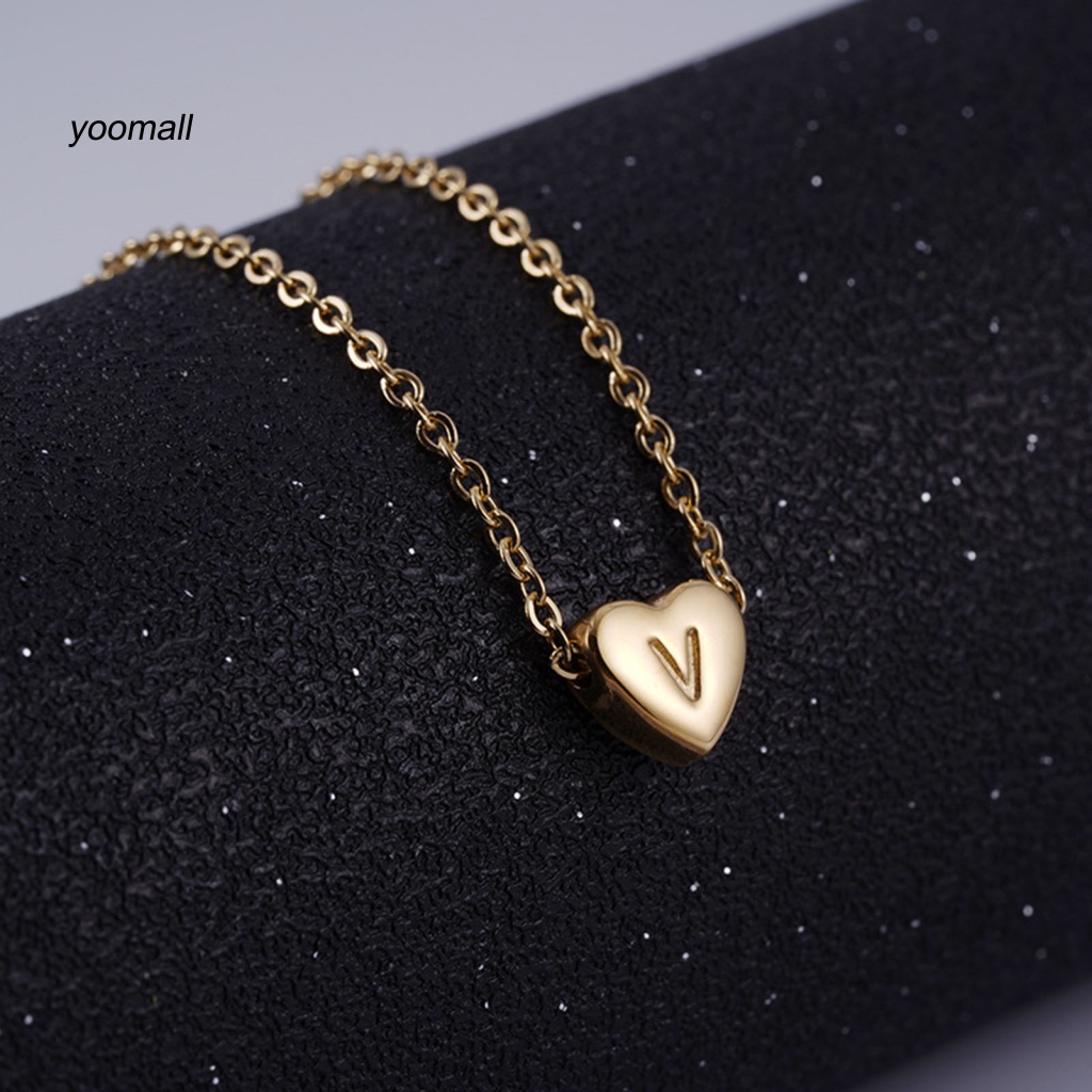 Vòng cổ Mạ Điện Mặt Chữ O Đơn Giản Cho Nữ