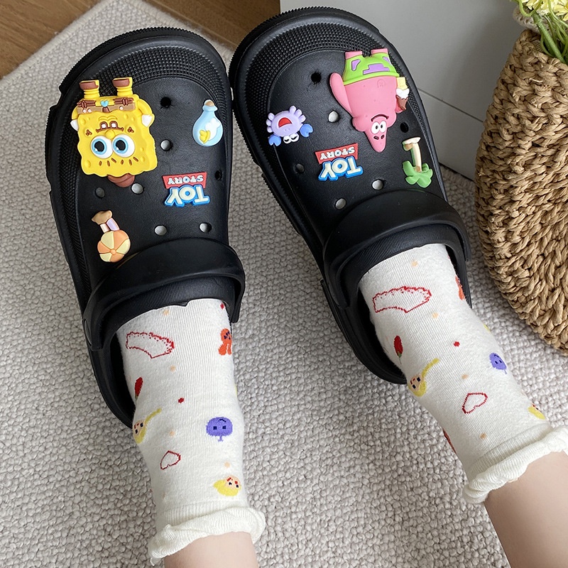 FEIJIANU dép Cross dép sandal nữ giày đi biển đáng yêu thoải mái 202371410