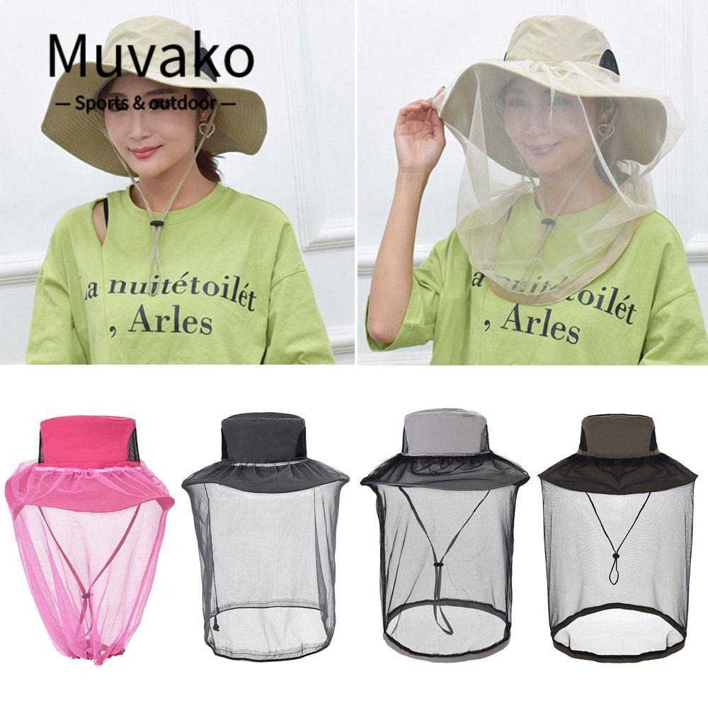 MUVAKO Mạng Che Mặt Chống Ong Đốt / Muỗi Tiện Dụng Mang Theo Du Lịch