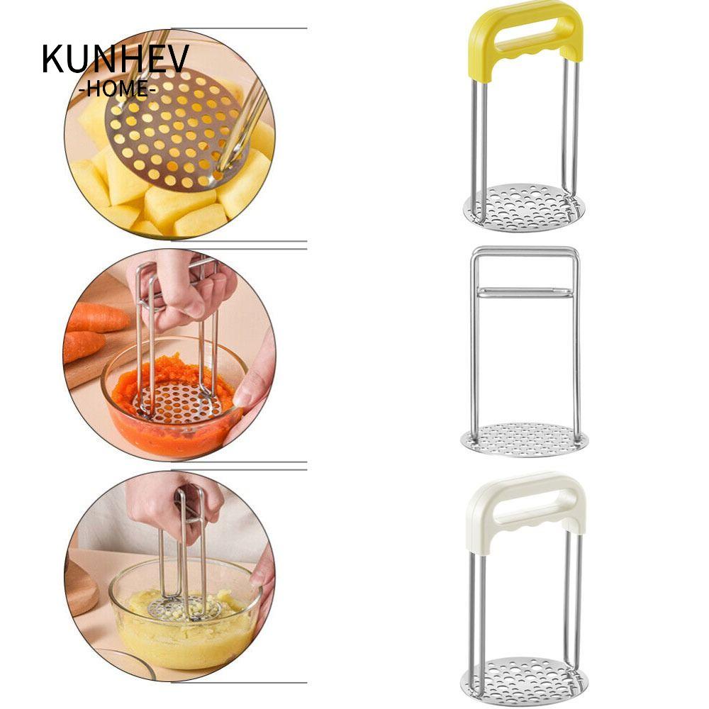 KUNHEV Dụng Cụ Nghiền Khoai Tây Bằng Thép Không Gỉ Chất Lượng Cao