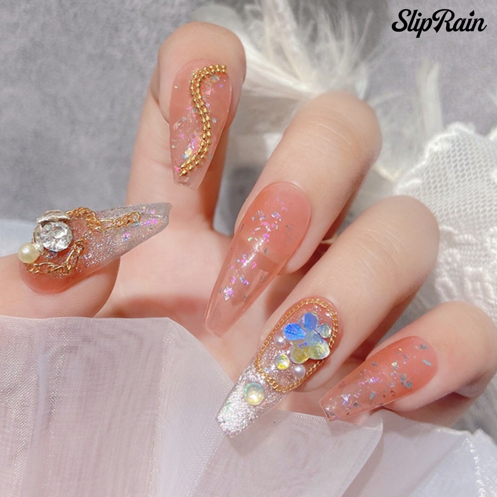 ❤Chuỗi Dây Xích Kim Loại 3D Đa Năng Trang Trí Móng Tay DIY