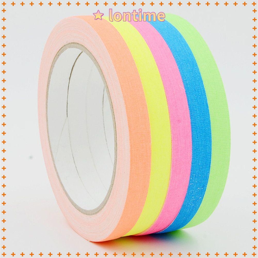 Bộ 5 Cuộn Băng Keo Dán Sàn Nhà Màu Huỳnh Quang Siêu Bền Tiện Dụng Trang Trí Nhà Cửa