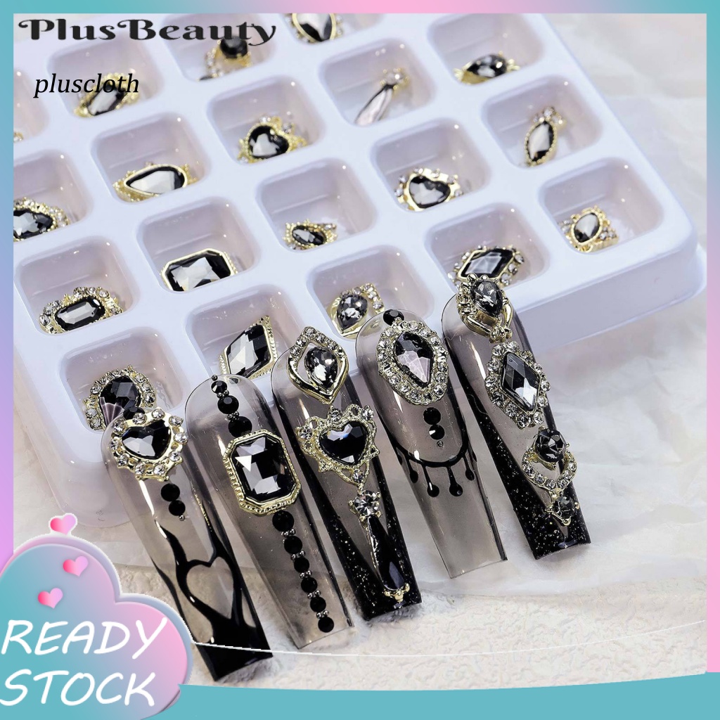 Hộp 20 Hạt Kim Cương Giả Lấp Lánh Trang Trí Móng Tay