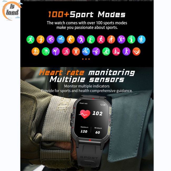 [IS] Đồng Hồ Thông Minh Bluetooth Chống Thấm Nước Có Thể Gọi Điện Theo Dõi Sức Khỏe Cho IOS