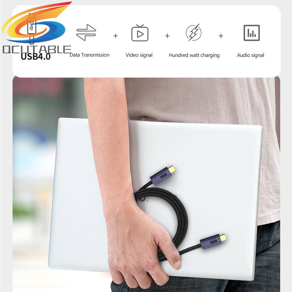 Cáp Sạc Nhanh 20Gbps 8K 60Hz PD 100W USB 4.0 Type-C Male Sang Male