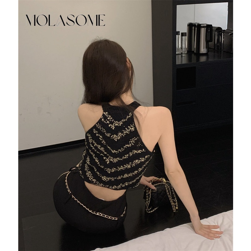 Áo Tank Top Hai Dây Màu Sắc Tương Phản Thời Trang 2023 Cho Nữ