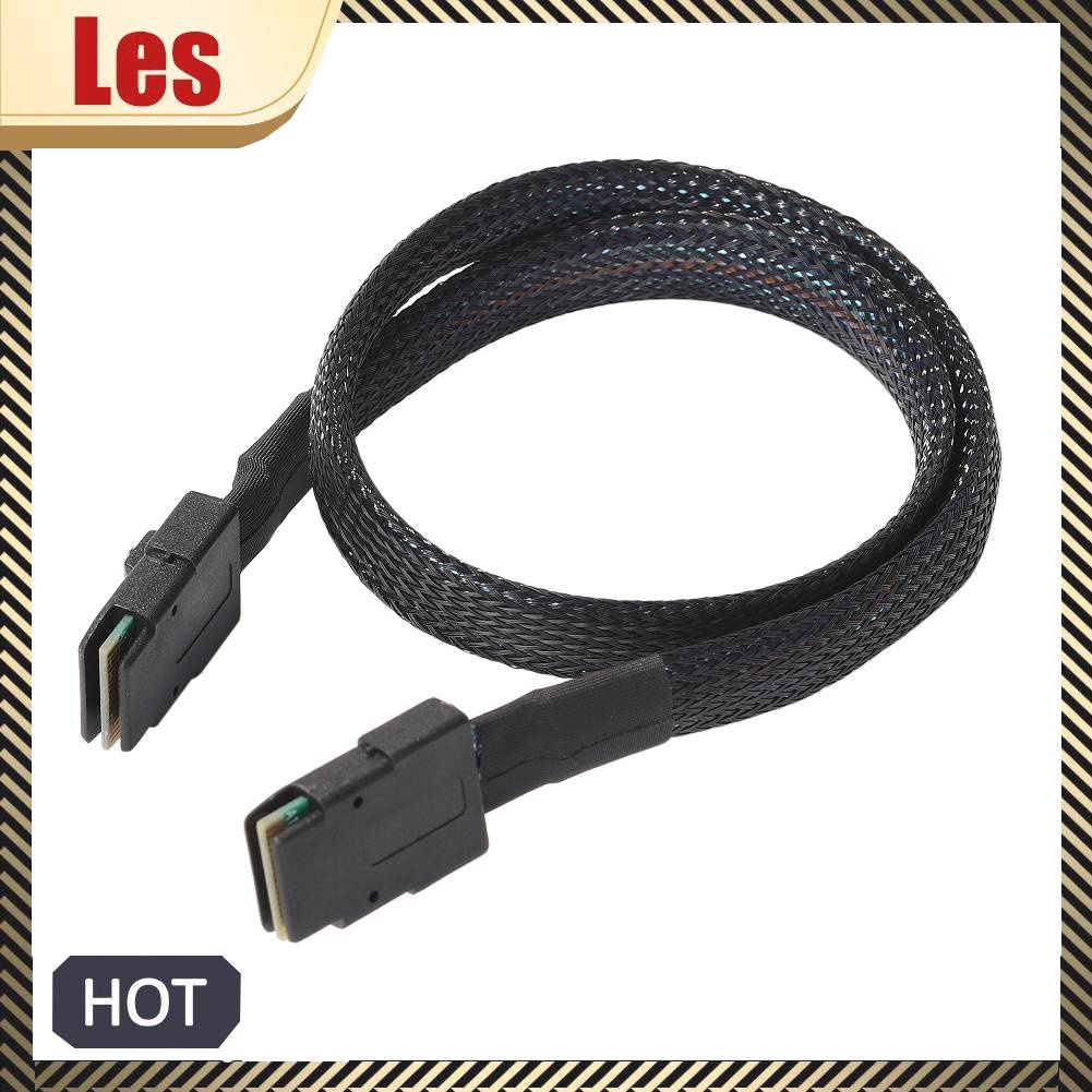 Cáp Dữ Liệu Ổ Cứng SAS SFF 8087 Sang SFF 8087 Server Dài 50cm - Màu Đen