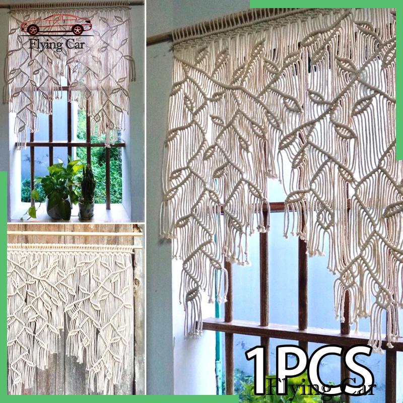 Set 2 Lá Macrame Thủ Công Treo Tường Trang Trí Phòng Ngủ / Tiệc Tùng