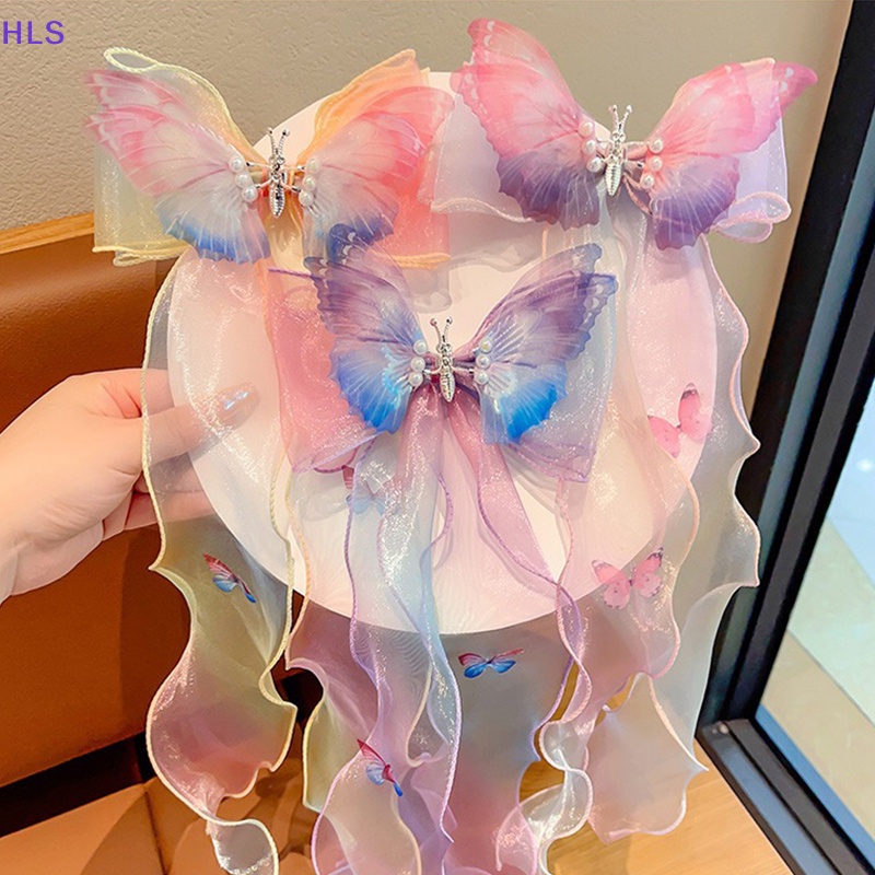 Kẹp Tóc Nơ Ruy Băng Dễ Thương Sáng Tạo Cho Bé Gái