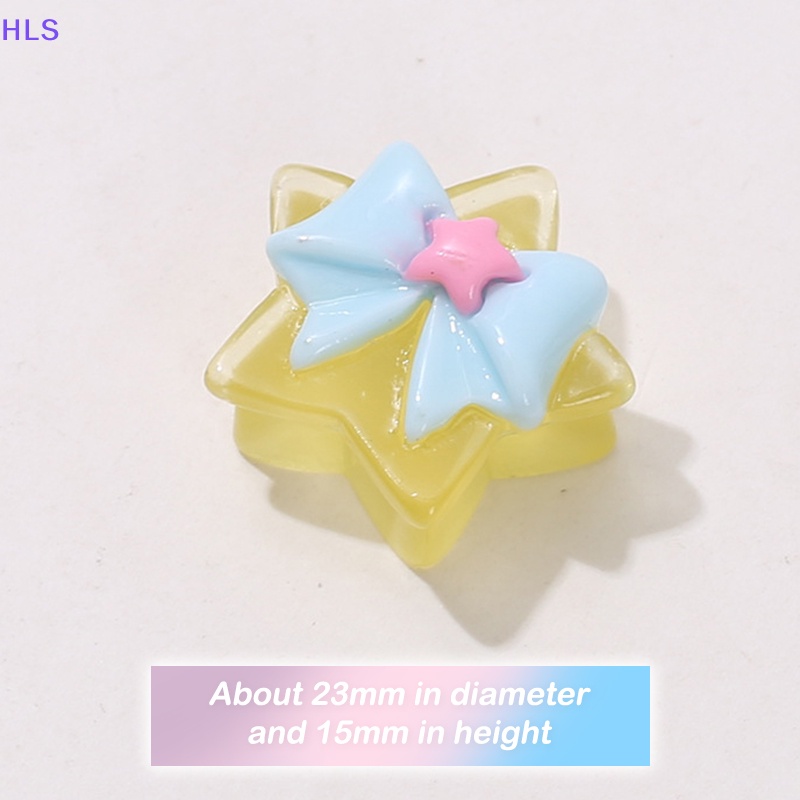 [HLS] Set 5 Miếng Dán Lỗ Điện Thoại / Cốc Nước Hình Chiếc Giày Bằng Nhựa Resin Mini Phát Quang DIY