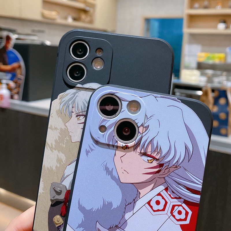 Ôp Điện Thoại Silicon Dẻo Họa Tiết Hoạt Hình sesshomaru Dễ Thương Cho iphone 11 12 13 14 15 pro max 7 8 plus se 2020 Ốp