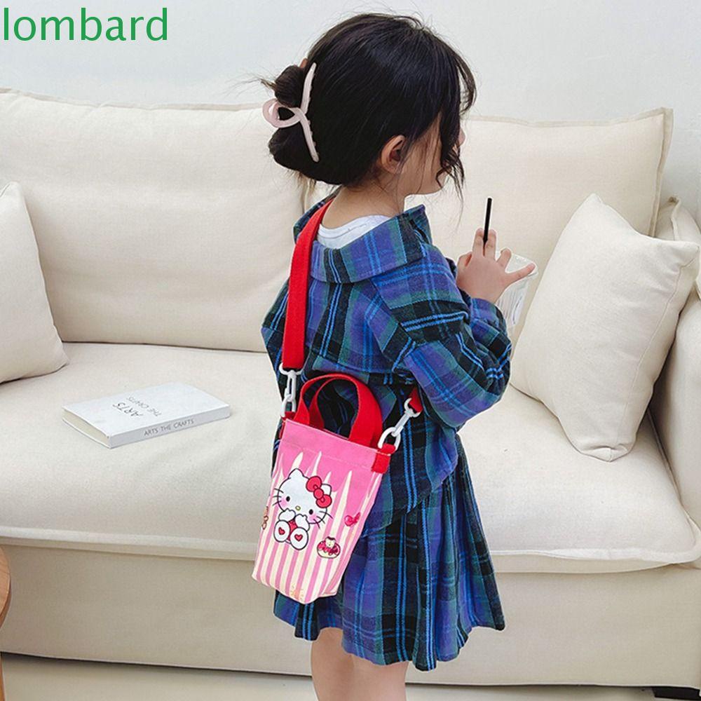 Túi Canvas Đựng Bình Nước Hình Trụ Họa Tiết Melody Kulromi Dễ Thương