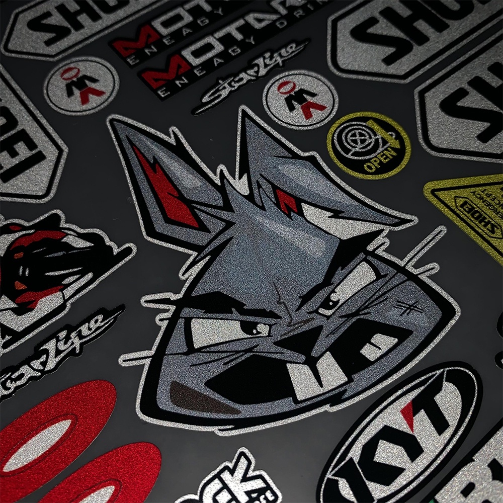 FENDER Miếng Dán Phản Quang Chống Thấm Nước Trang Trí Thân Xe Mô Tô