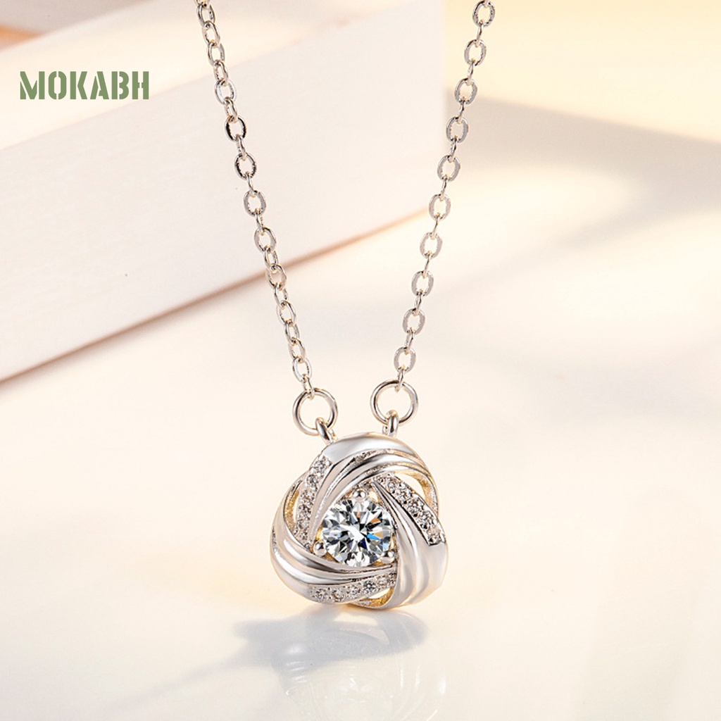 Bộ 2 Vòng cổ + Bông Tai + Nhẫn Hình Cánh Hoa Lấp Lánh Thời Trang