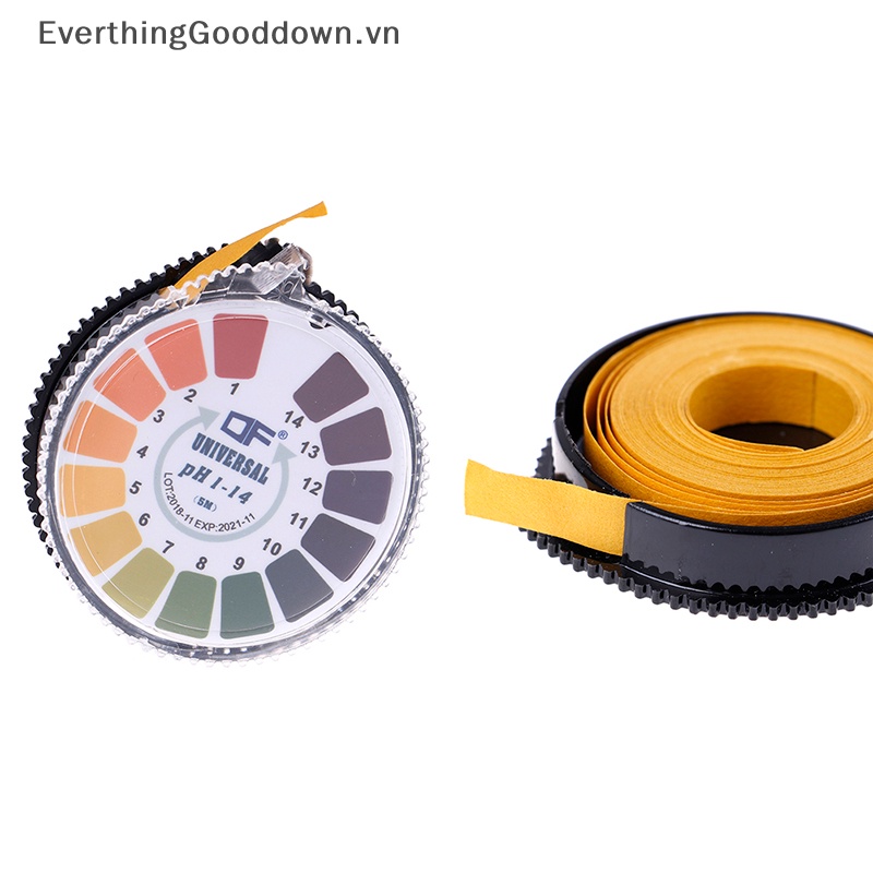Everthinggooddown Dải Thử Nghiệm Kiểm Tra Nồng Độ ph 1-14 1 Cuộn / 5m