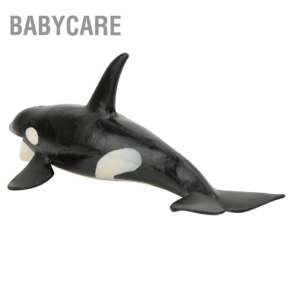 Babycare Có hàng sẵn Hình dạng cá voi sát thủ Mô phỏng mô hình động vật Sinh biển Trẻ em Đồ chơi rắn tĩnh