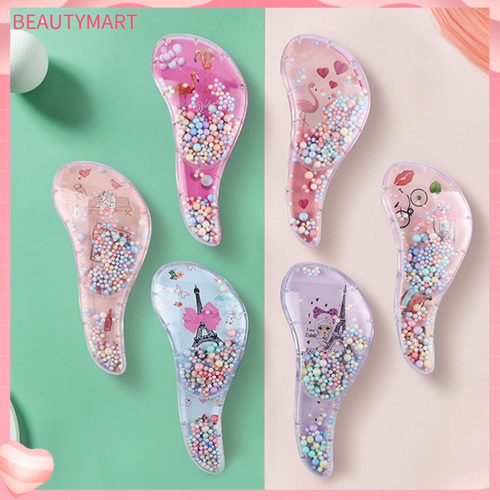 Lược Chải Tóc Đệm Khí Màu Trong Suốt Hình Hoạt Hình Xinh Xắn Cho Bé