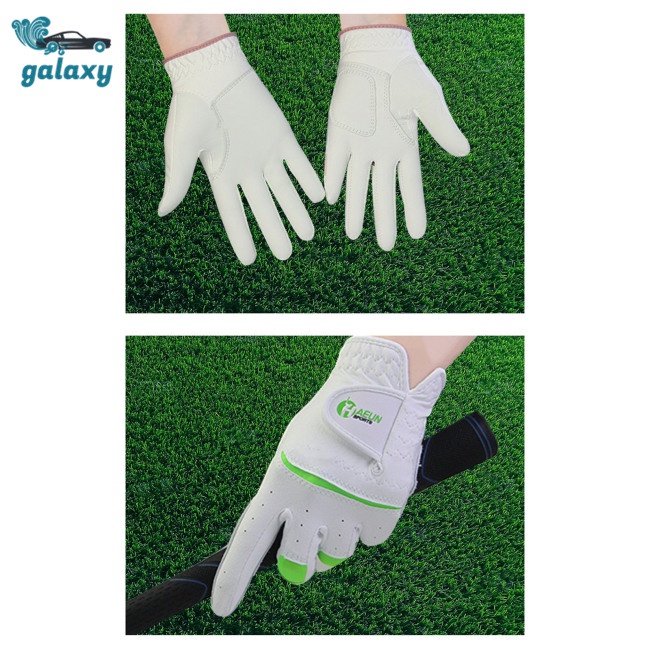 Galaxy 1 Đôi Găng Tay Chơi Golf Có Dây Thun Co Giãn Chống Mài Mòn Thoải Mái Dành Cho Bé Trai Bé Gái