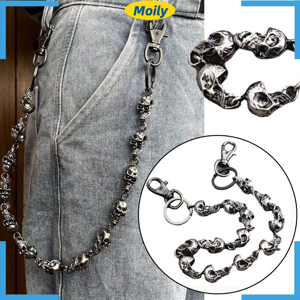 MOILYVN Thắt Lưng Hình Đầu Lâu Phong Cách Gothic