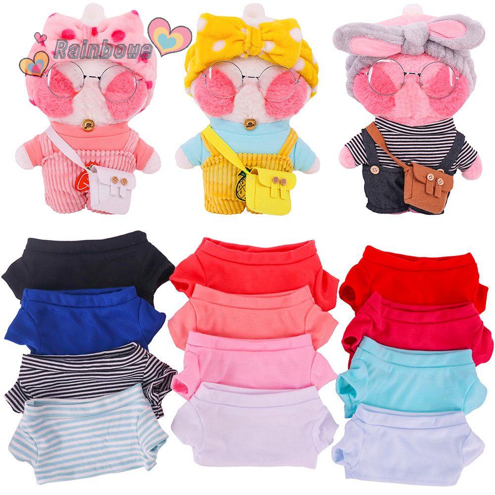 RAINBOW Chú Vịt Nhồi Bông Mặc Quần Áo DIY Dành Cho Búp Bê