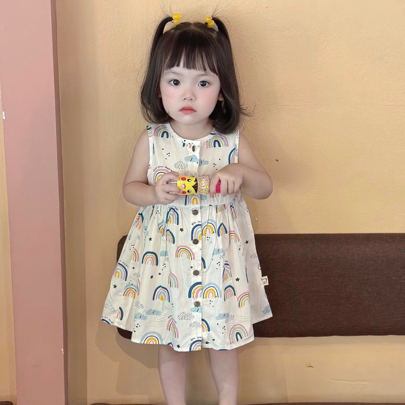 VÁY BABY DOLL HOẠT HÌNH CHO BÉ